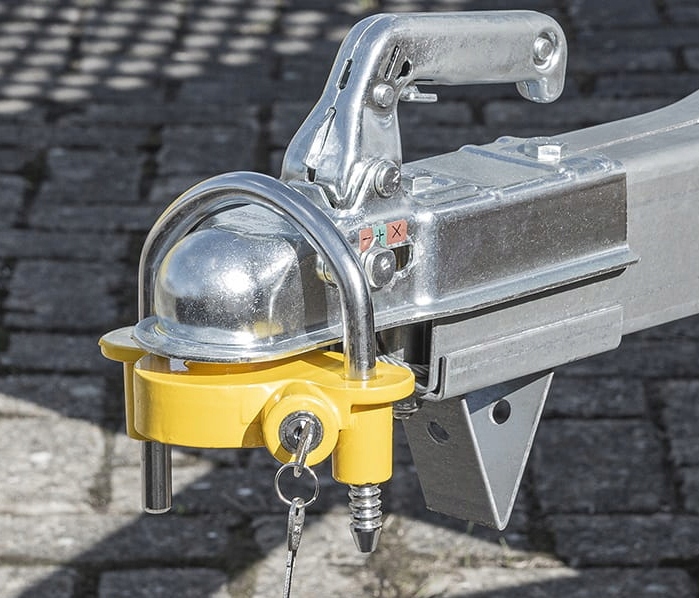 UNIWERSALNE ZABEZPIECZENIE ZACZEPU KULOWEGO PRZYCZEPY ANTYKRADZIEŻOWE Marka Unitrailer