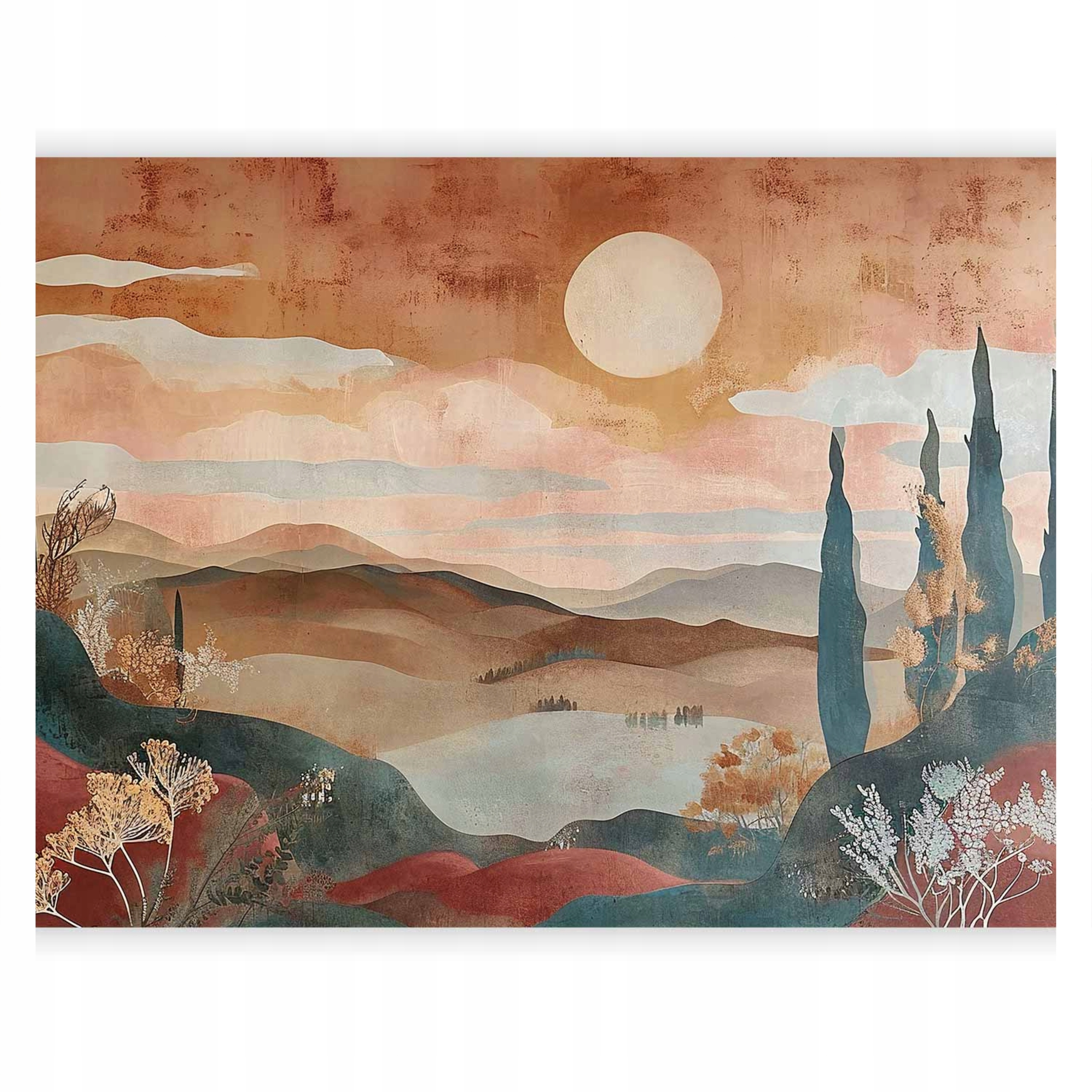 Fototapeta Wodoodporna Krajobraz Toskania Terracota Art Deco Salon 350x256