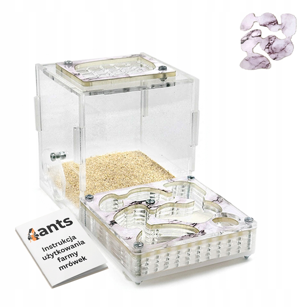 Formikarium S (malé) Nord Marble Terrarium pro mravence Ant Farm 4ants.pl