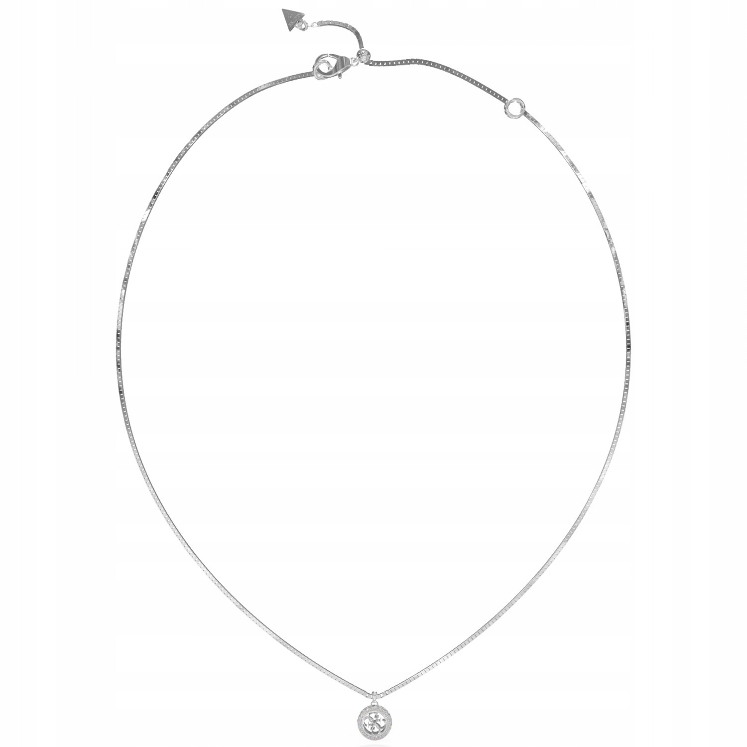 Náhrdelník Guess stříbrný zirkon 46 cm