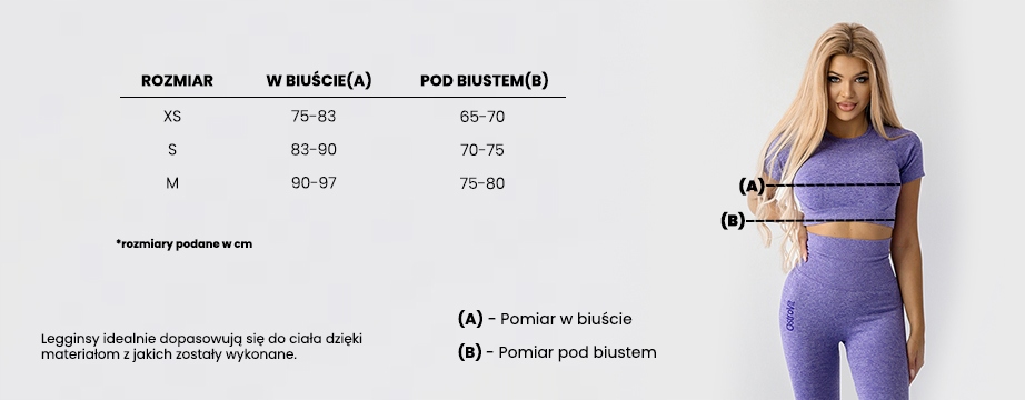 OstroVit Top Damski Krótki rękaw Bezszwowy Rozmiar S Model Top damski fioletowy klasyczny rozmiar S