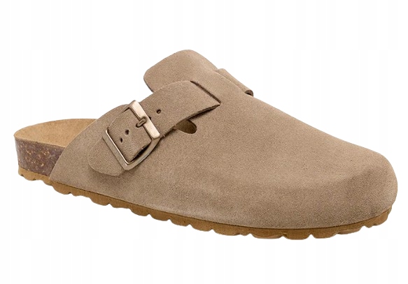 Billové Béžové Nazouváky S Koženými Přezkami 40 3DA