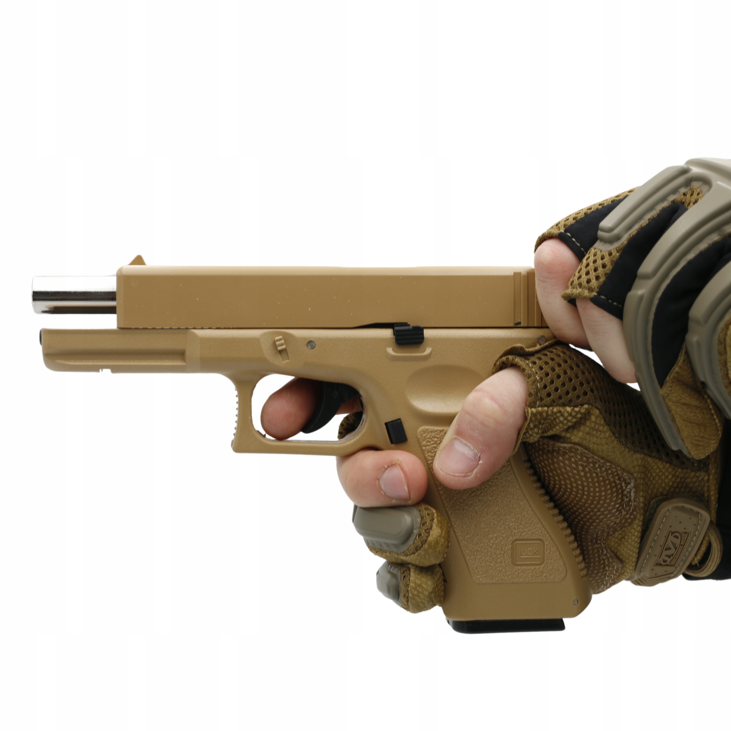 PISTOLET NA KULKI REPLIKA IMITACJA BRONI GLOCK 17 PIASKOWY CS GO CS2 Marka inna