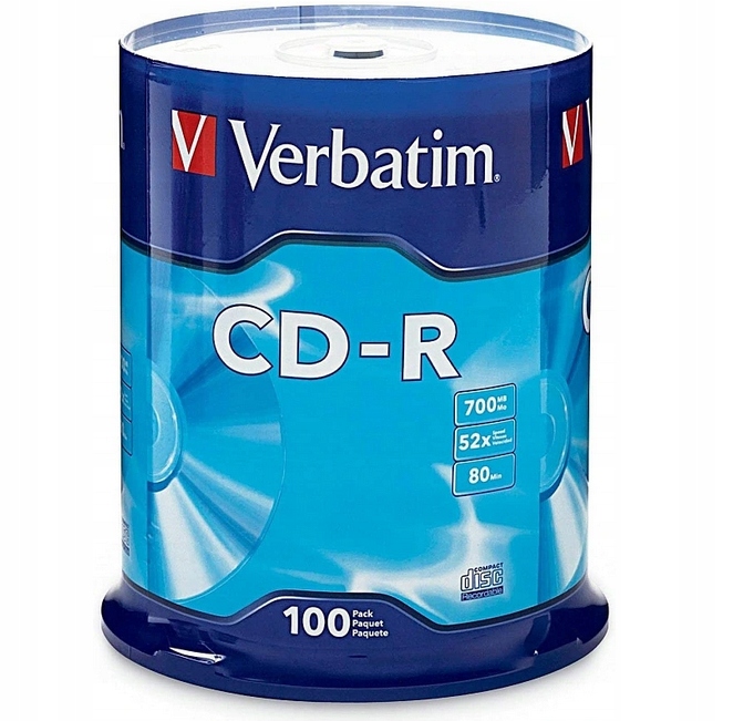

Verbatim Cd-r Logo 700MB 100szt.
