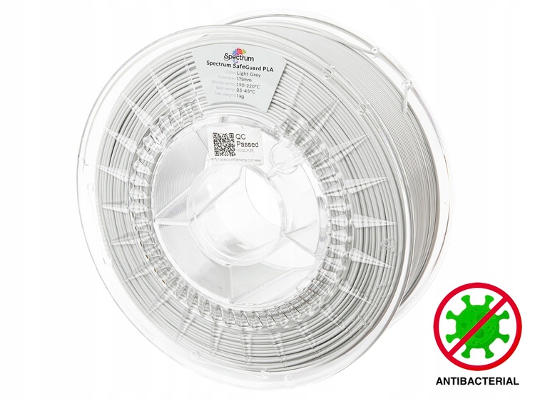 Filament Spectrum SafeGuard Pla 1,75 mm Světle Šedý 1 kg