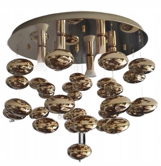 Lampa Sufitowa Plafon Luvia Gold AZ3072 Złota Nowoczesna Azzardo