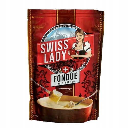 Swiss Lady Fondue 600 g – originální švýcarské sýrové fondue