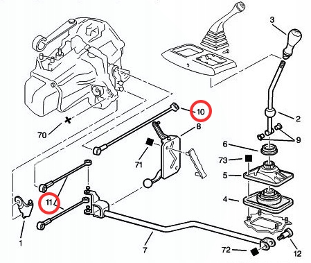 CIĘGNO CIĘGNA SKRZYNI BIEGÓW CITROEN AX SAXO 106 Rodzaj skrzyni Manualna