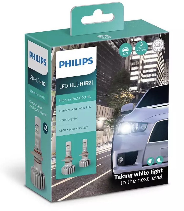 

Philips żarówka Led HIR2 Ultinon Pro5000 Hl +160%