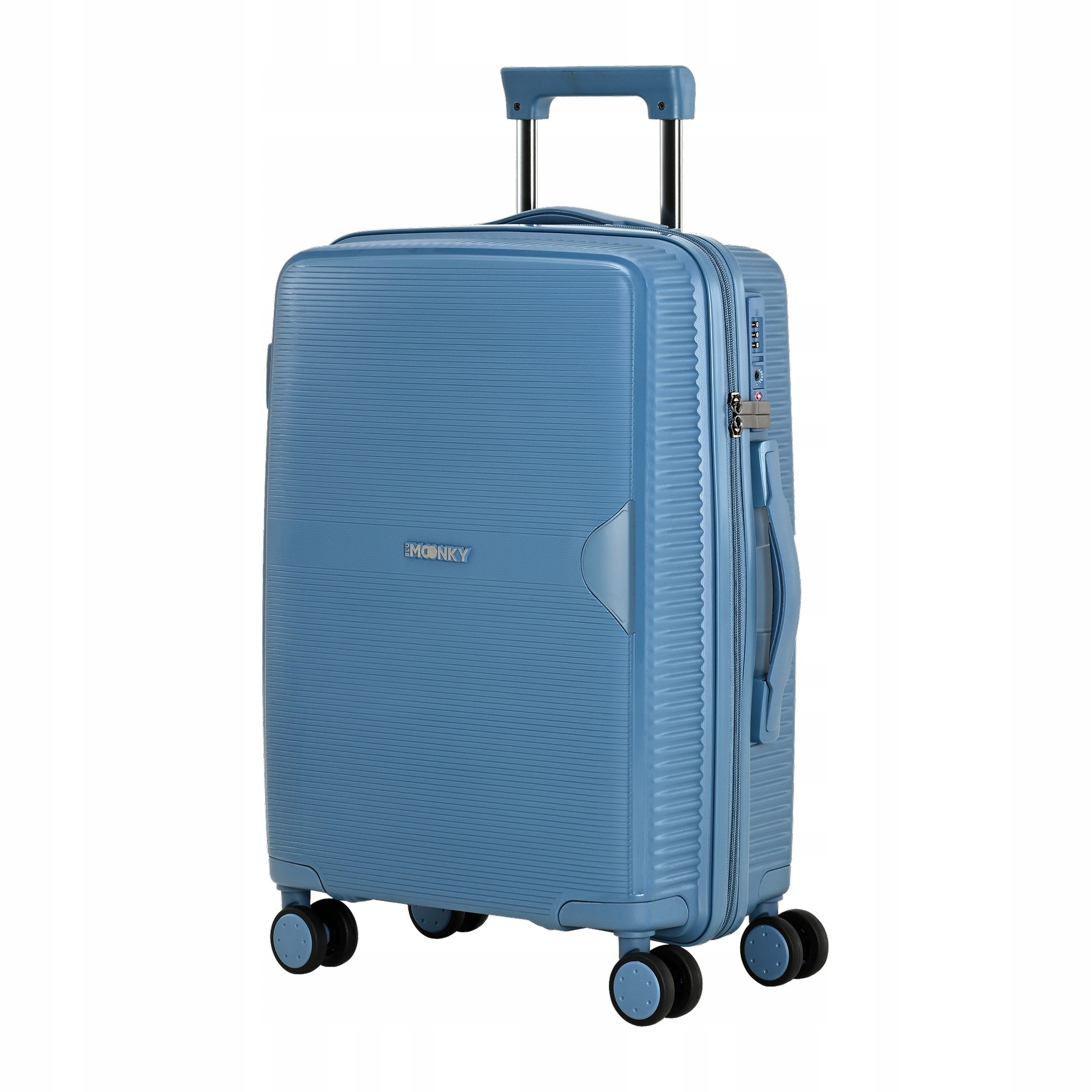 Kufr kabinový tvrdý polypropylen Tsa 55x40x20cm 36l Blu Moonky tmavě modrý