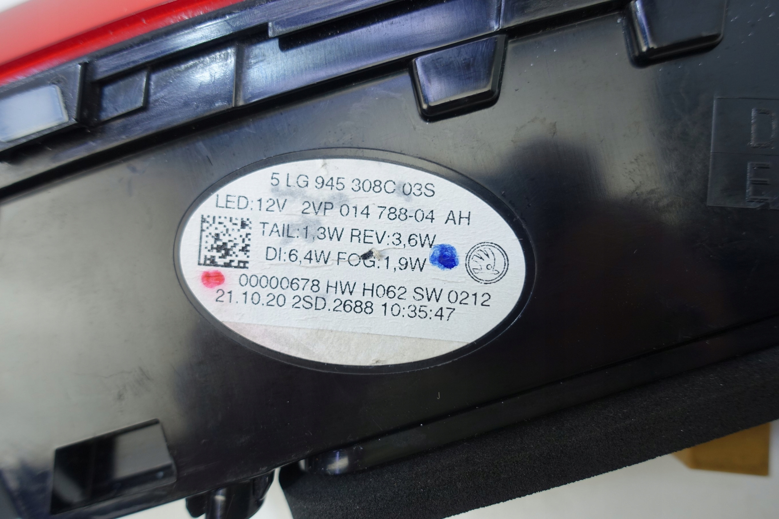 light right rear part right rear SKODA ENYAQ 5LG