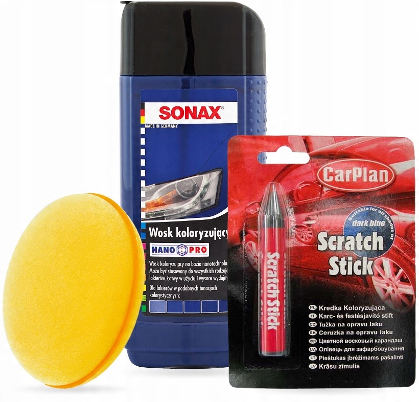 

Sonax Wosk Koloryzujący Granatowy Kredka Aplikator