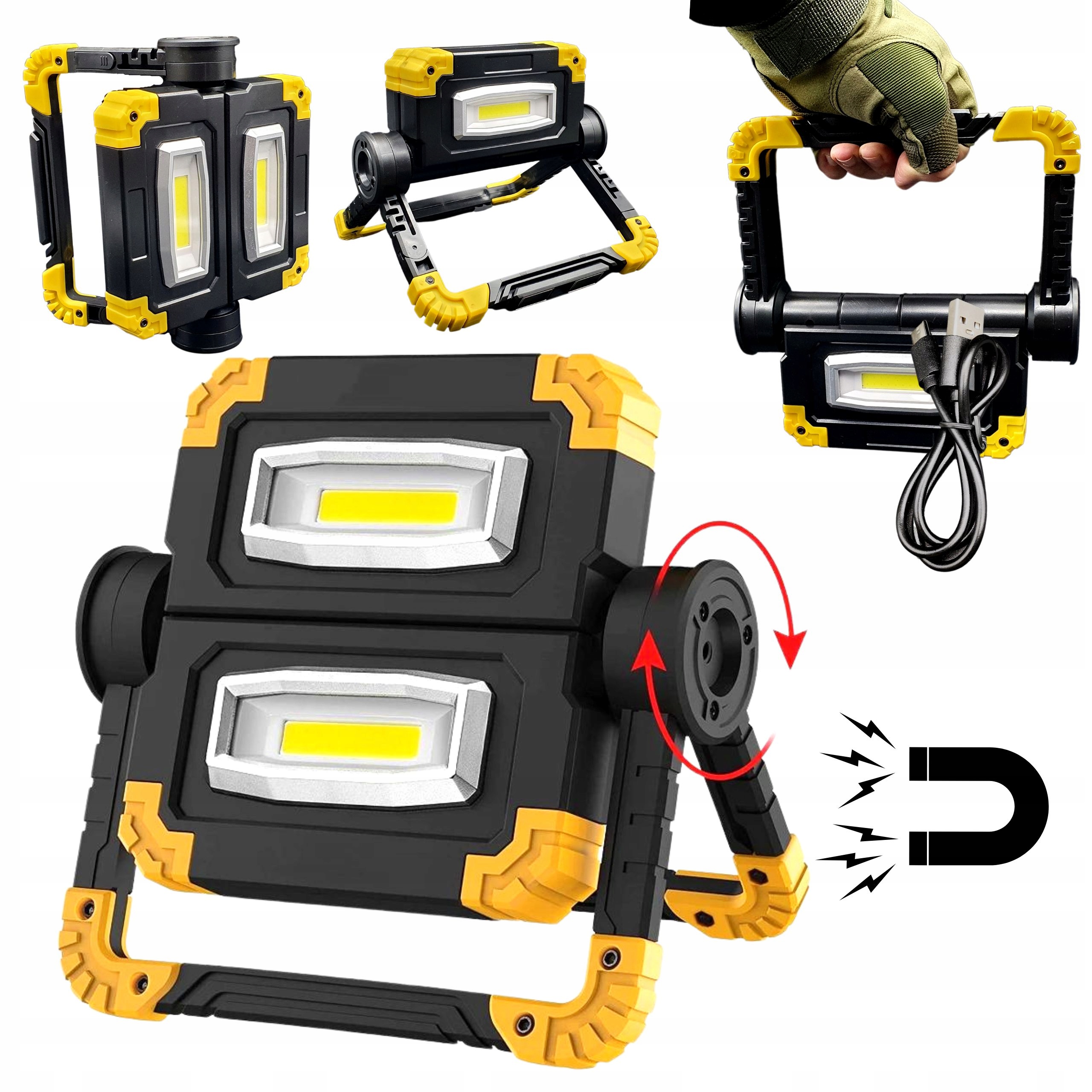 

Naświetlacz Akumulatorowy 5000 mAh Halogen 1600 lm