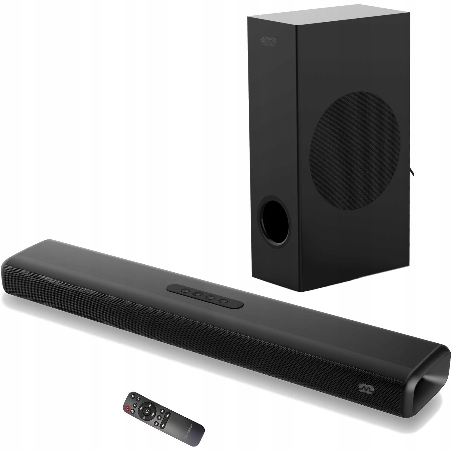 MOZOS THEATER 2.1 SOUNDBAR KINO DOMOWE DO TELEWIZORA KOMPUTERA Z PILOTEM