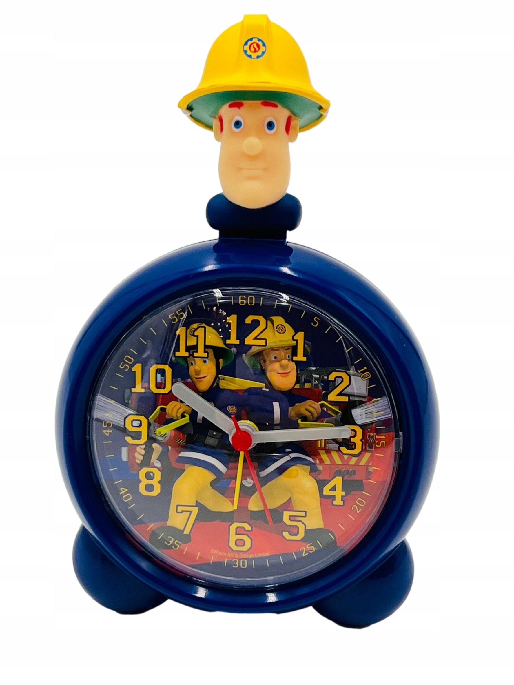 Budzik Zegar Zegarek Strażak Sam Fireman z budzikiem