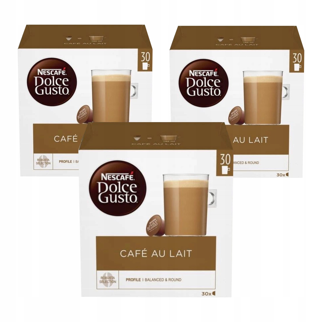 Kapsułki Nescafe Dolce Gusto Cafe Au Lait 3x30szt