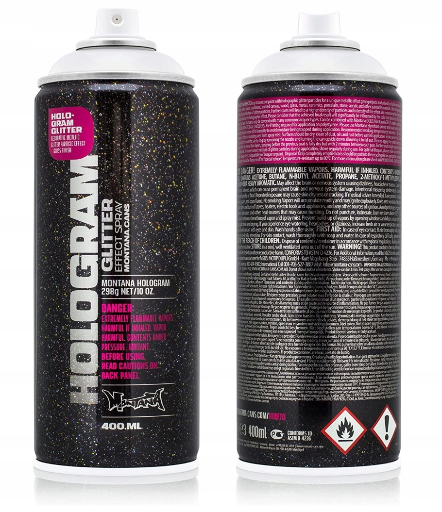 Farba w sprayu Montana Hologram Glitter 400 ml
