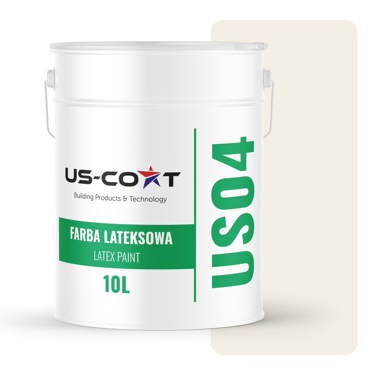 Latexová Farba Biela Zlomená Do Béžovej H3884 10L Hlboká Matná Na Steny