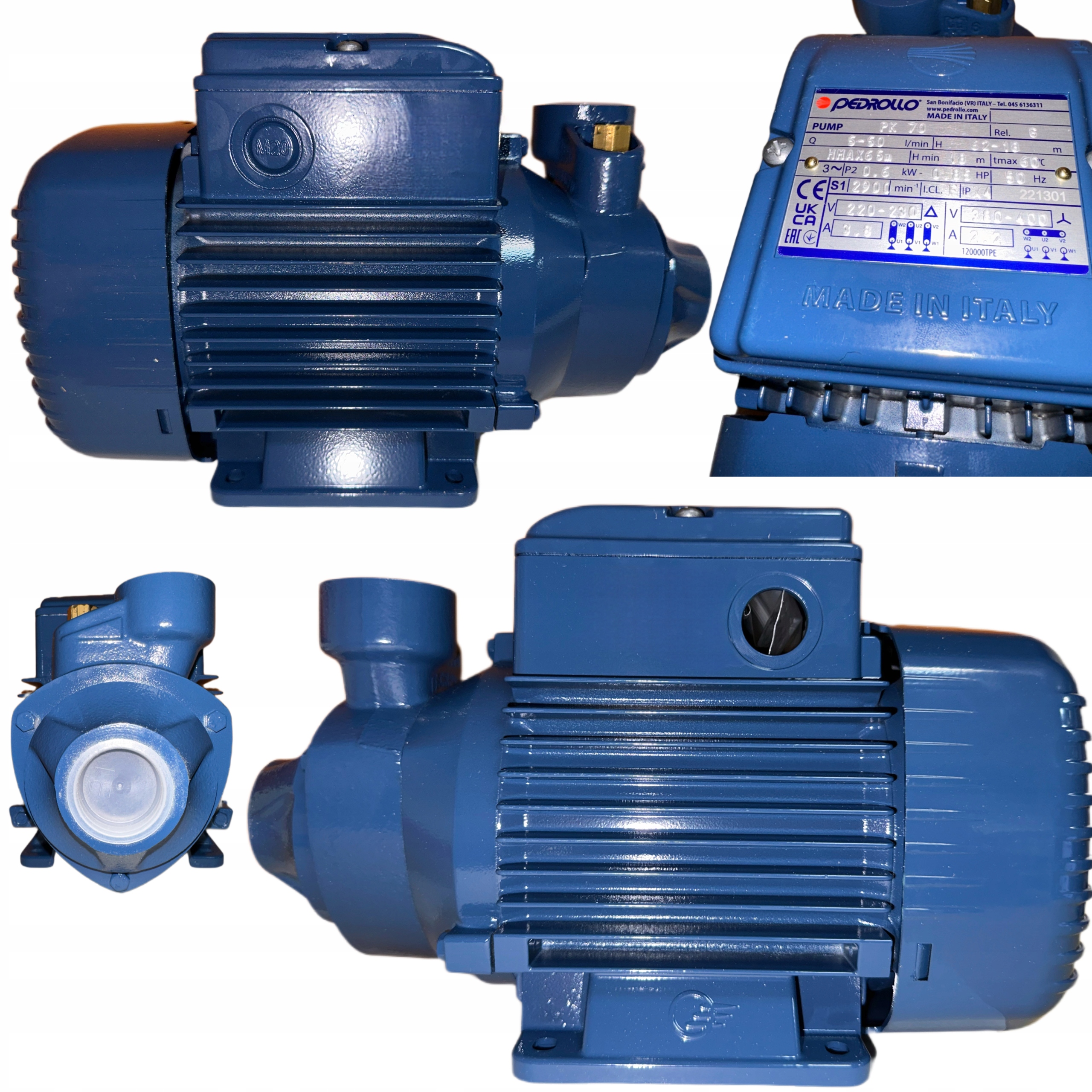 Povrchové Čerpadlo Na Vodu Robustní, Silné Italské Pedrollo 500 W, 380 V PK80