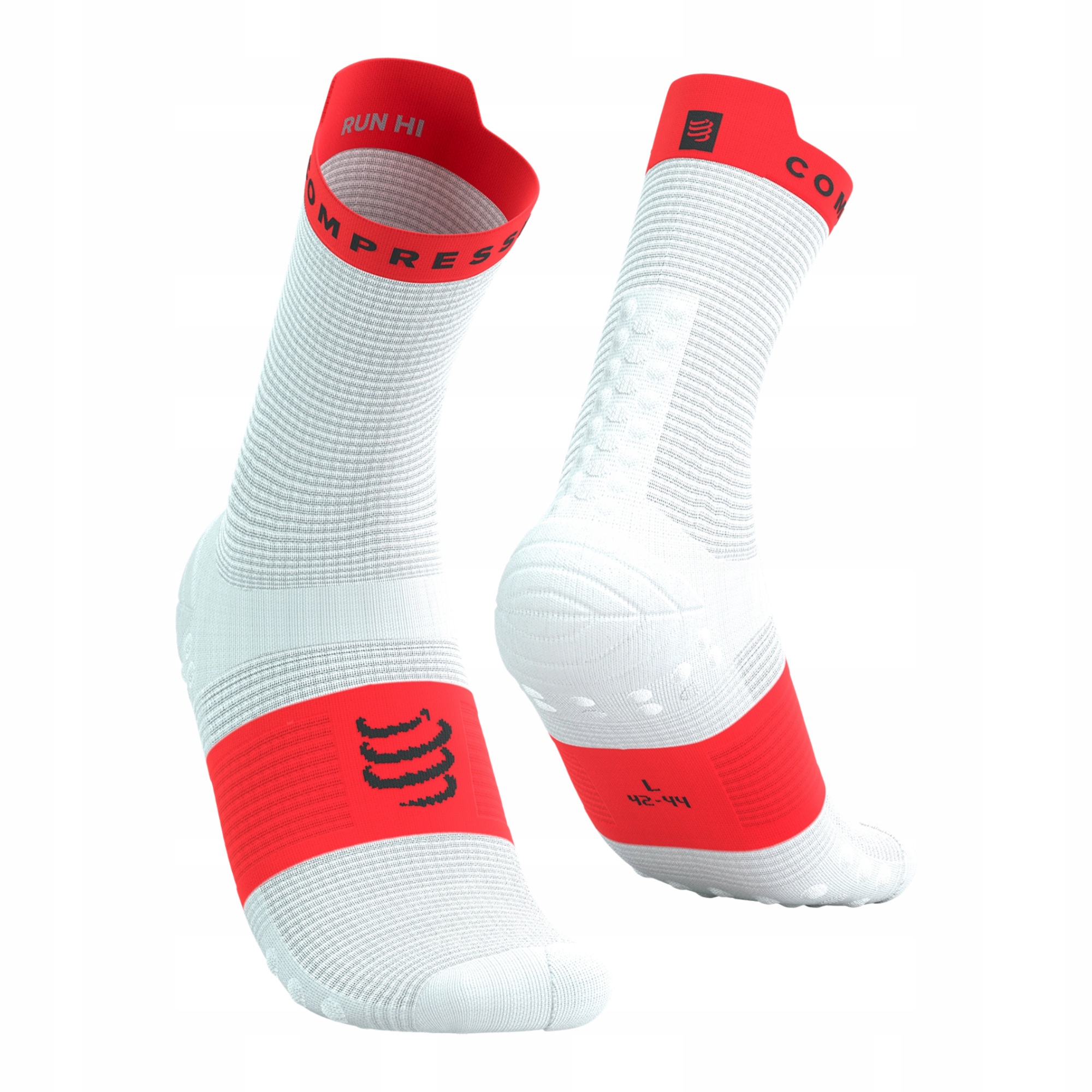 Skarpety do biegania Compressport Run High V4.0 Wysokie za kostkę T1