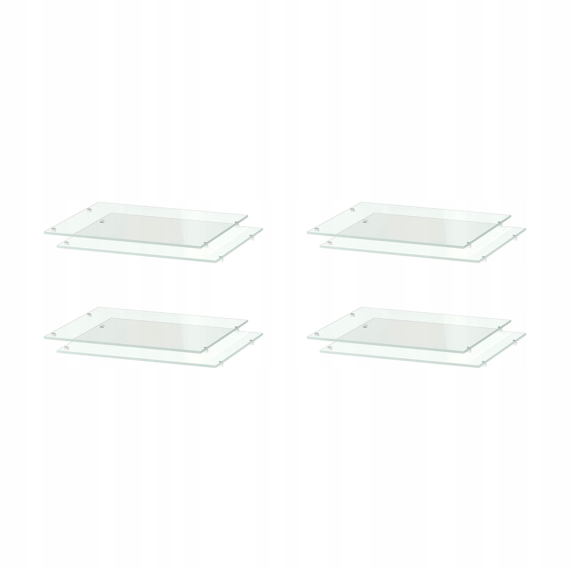 4 ks Police Utrusta Sklo 40x37 cm Nastavitelná Elegantní