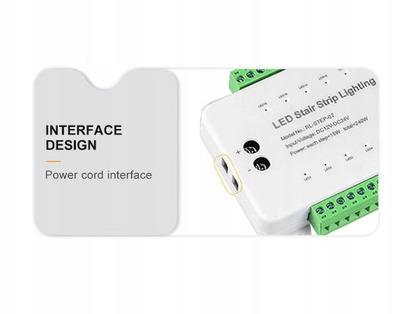 Schodowy sterownik do taśm LED 16 stopni STEP-02 Rodzaj inny