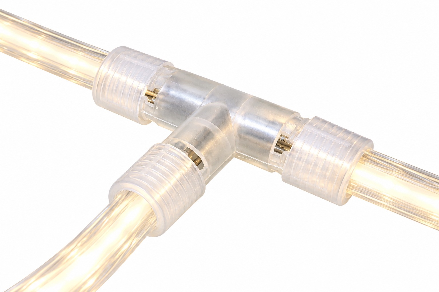 Złączka T 10 mm 3 PIN do rozbudowy instalacji z wężem świetlnym LED
