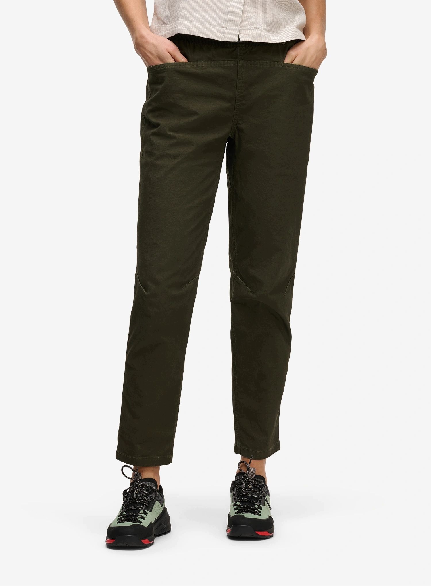 Dámské lezecké kalhoty Black Diamond Ethos Pants dark moss L