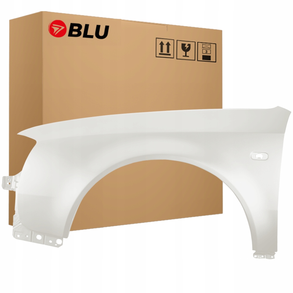 Blu Blatník Audi A6 C5 LY9G levý bílý 97-01 přední Casablanca