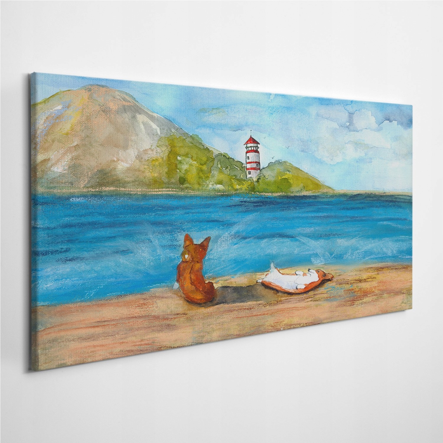 

Zdjęcie na foto-obrazie Corgi Pies Akwarele 120x60