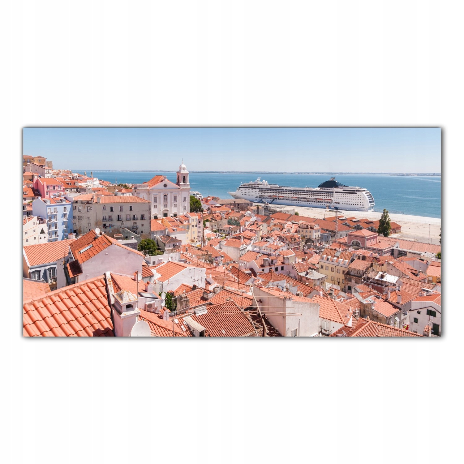 

Obraz na szkle Foto Statek Lizbona Miasto 140x70