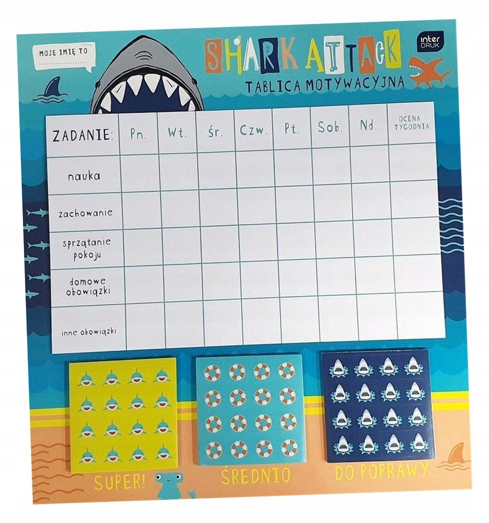 TABLICA MOTYWACYJNA SHARK, INTERDRUK