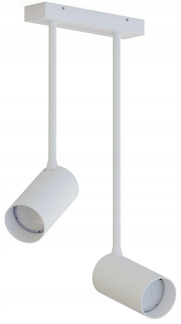 Stropná lampa Spot Mono Long Biela 2xGU10 Závesná lampa do izby