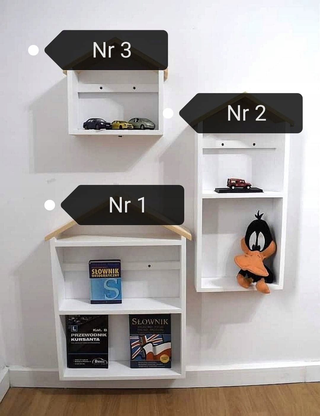 Półka wisząca Wysokość mebla 65 cm