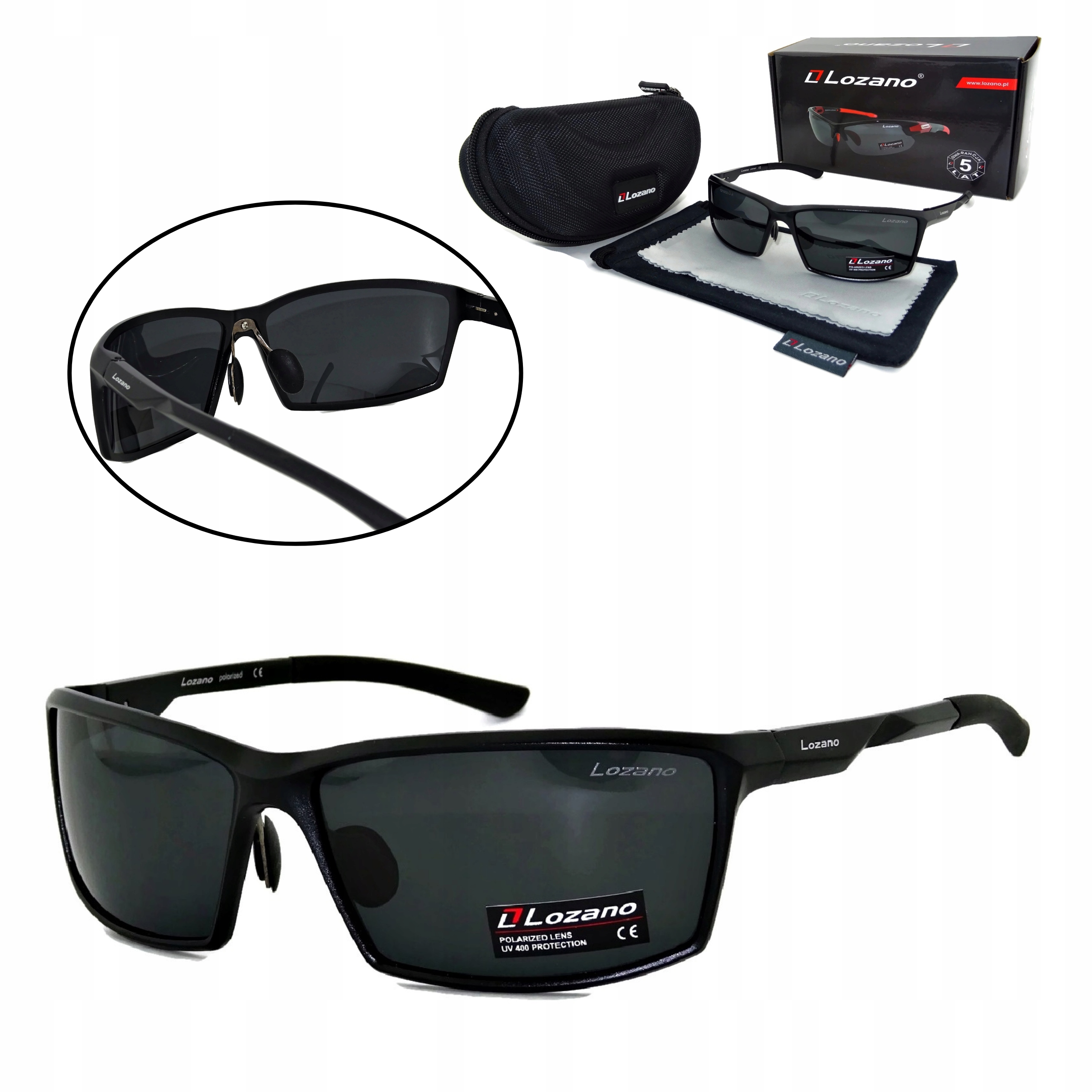 Multifunkční Sluneční Brýle Pro Muže Polarizace UV400 Pouzdro