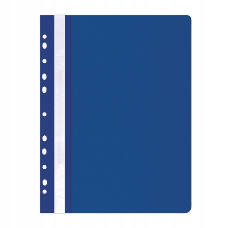 

Skoroszyt Pp A4 miękki wpinany granatowy 25szt