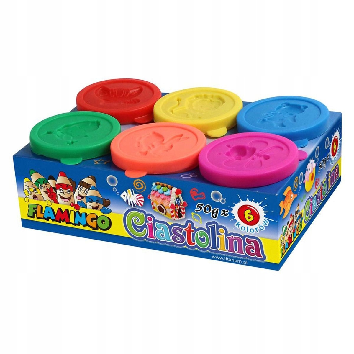 

Ciastolina Flamingo 6x50g (334699)