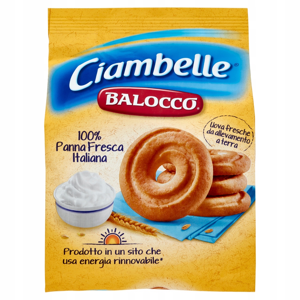 4x Ciambelle sušenky 700 g Balocco křehké smetanové sušenky