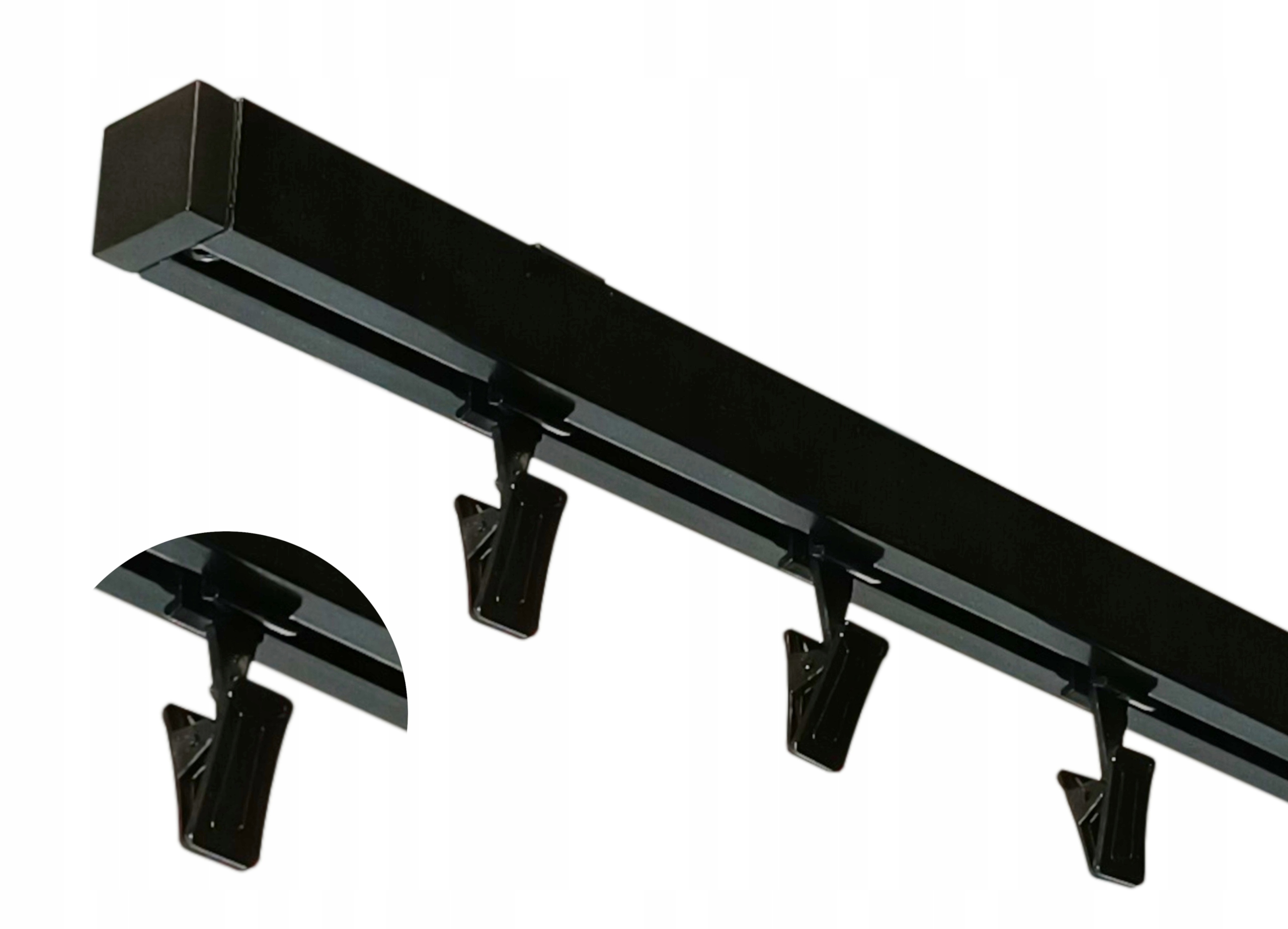 Garnýž Typu M hliníková Černá s žabkami 300 cm