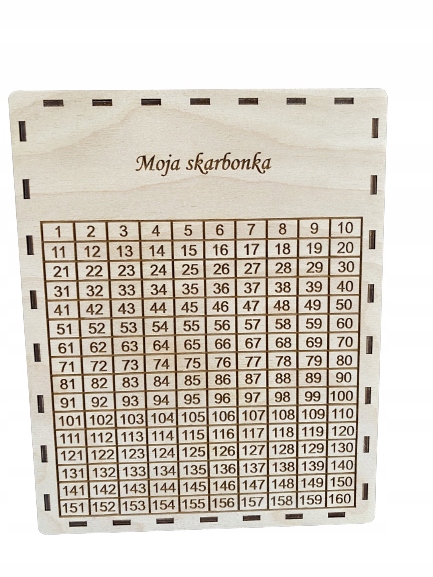 

Skarbonka drewno Bardzo duża XXL 365 dni