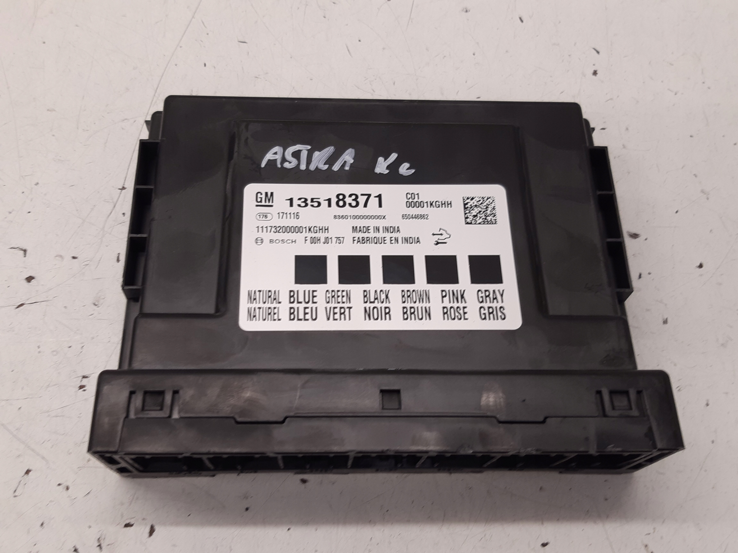 Unité commande confort 13518371 Opel Astra K