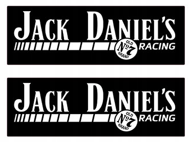 

Jack Daniels Racing naklejki 15cm Druk 2szt