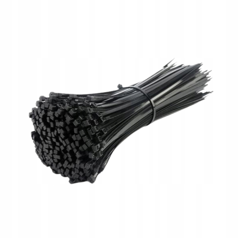 Opaski Zaciskowe Nylonowe Czarne 2,5x200mm 100szt. Trytytki