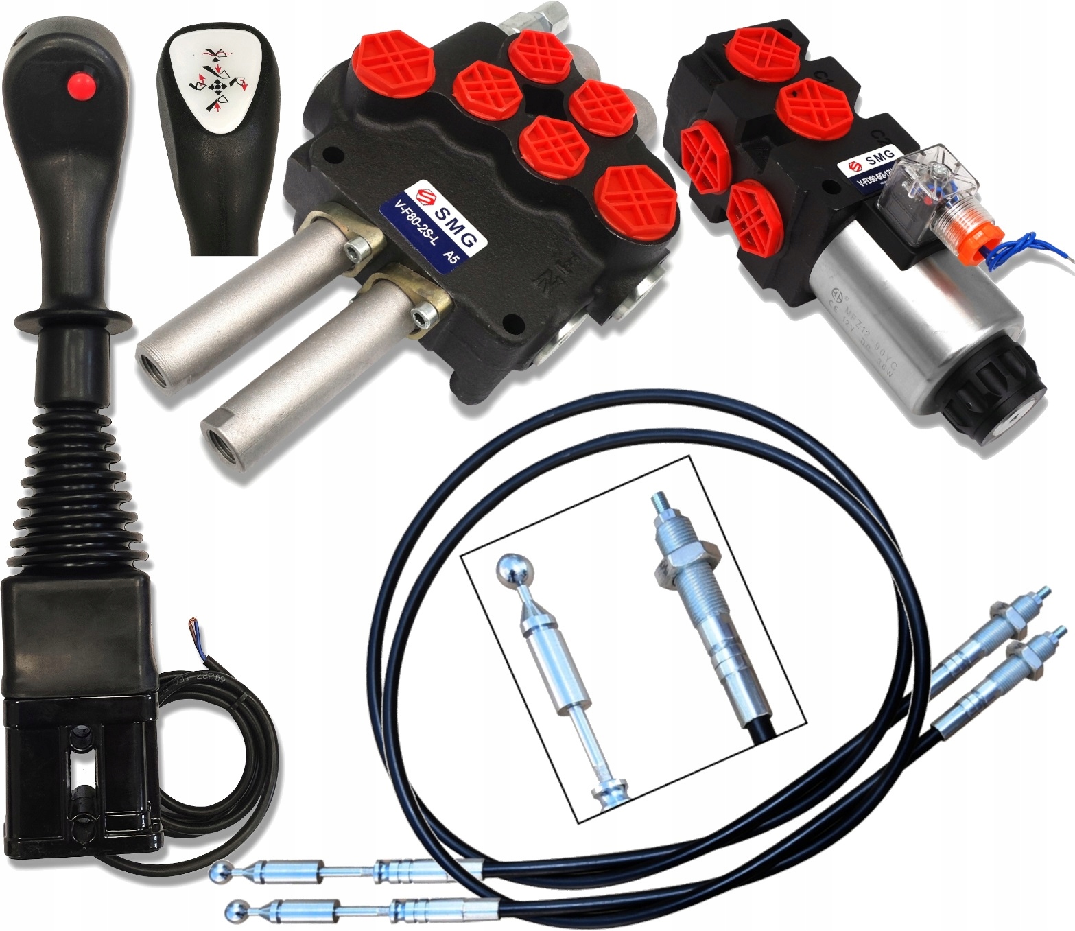 

Rozdzielacz 80L Joystick 1P Zestaw 3 Sek Do Tura