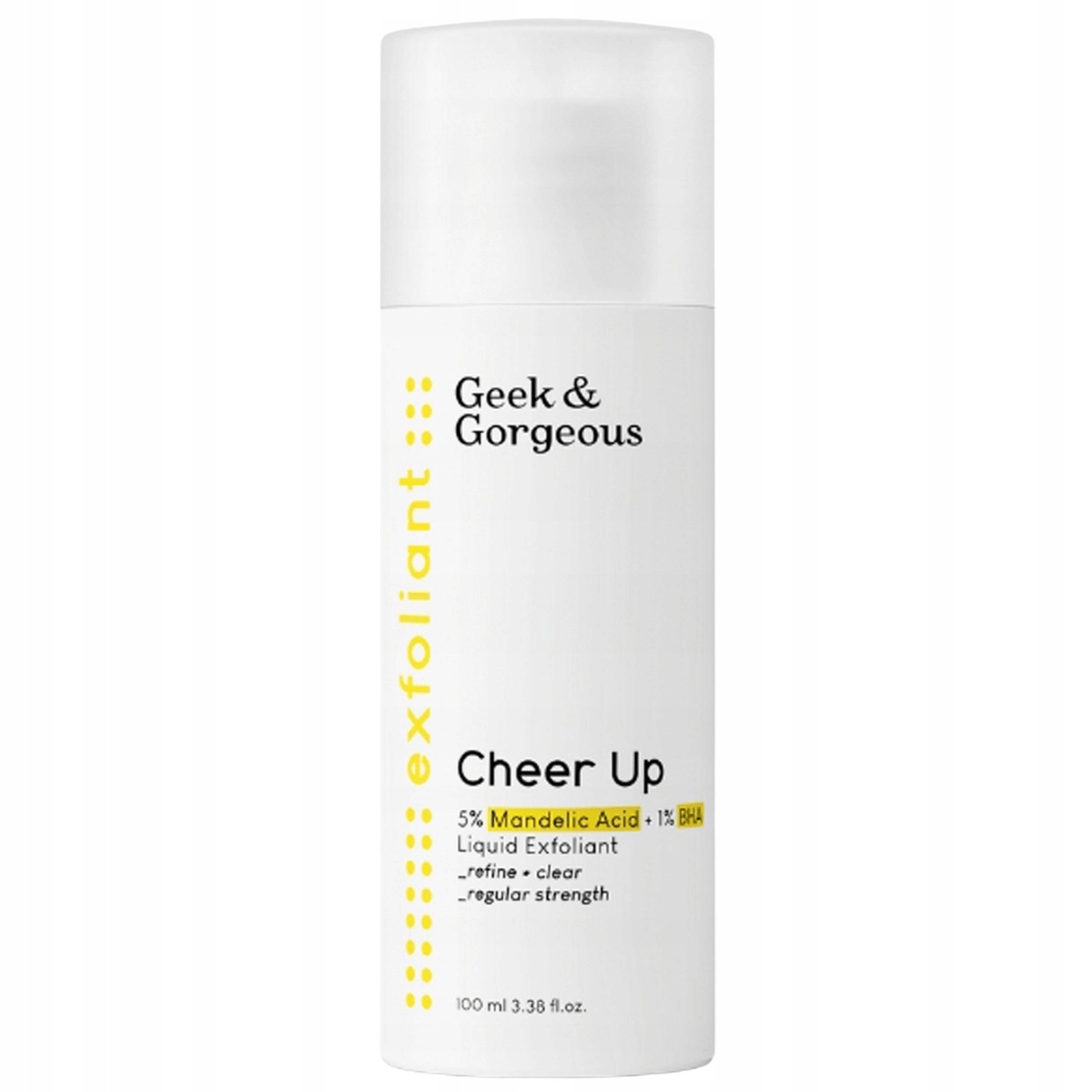 Geek & Gorgeous Cheer Up – kyselé tonikum na obličej 5% kyselina mandlová Bha,