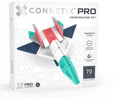 Connetix klocki magnetyczne konstrukcyjne Constructor PRO Set 70 el.