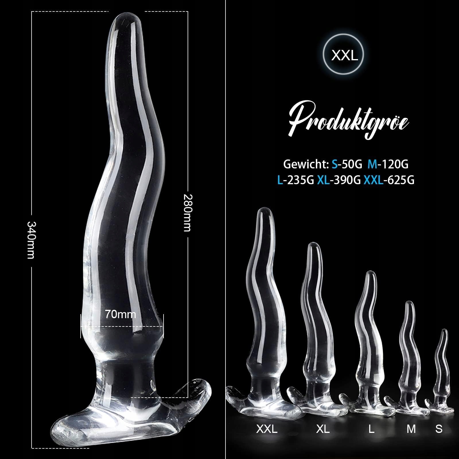 ANALPLUG Przezroczysty Silikonowy Korek Analny XXL Dla Par i Singli — miniatura 6