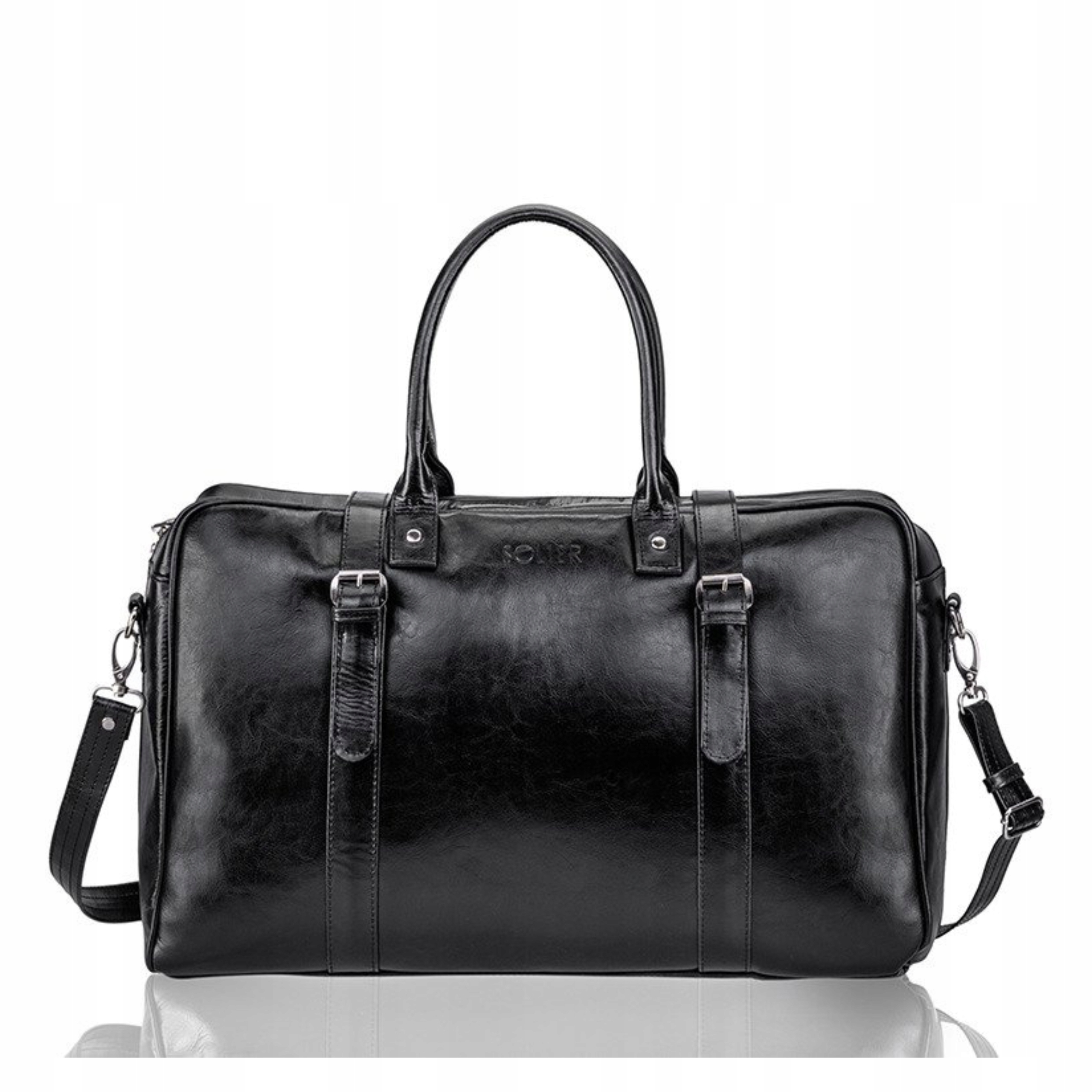 Pánská velká kožená cestovní taška s prostorným víkendovým zavazadlem typu premium Solier