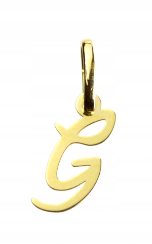 

Literka "g" Zawieszka Złota 333