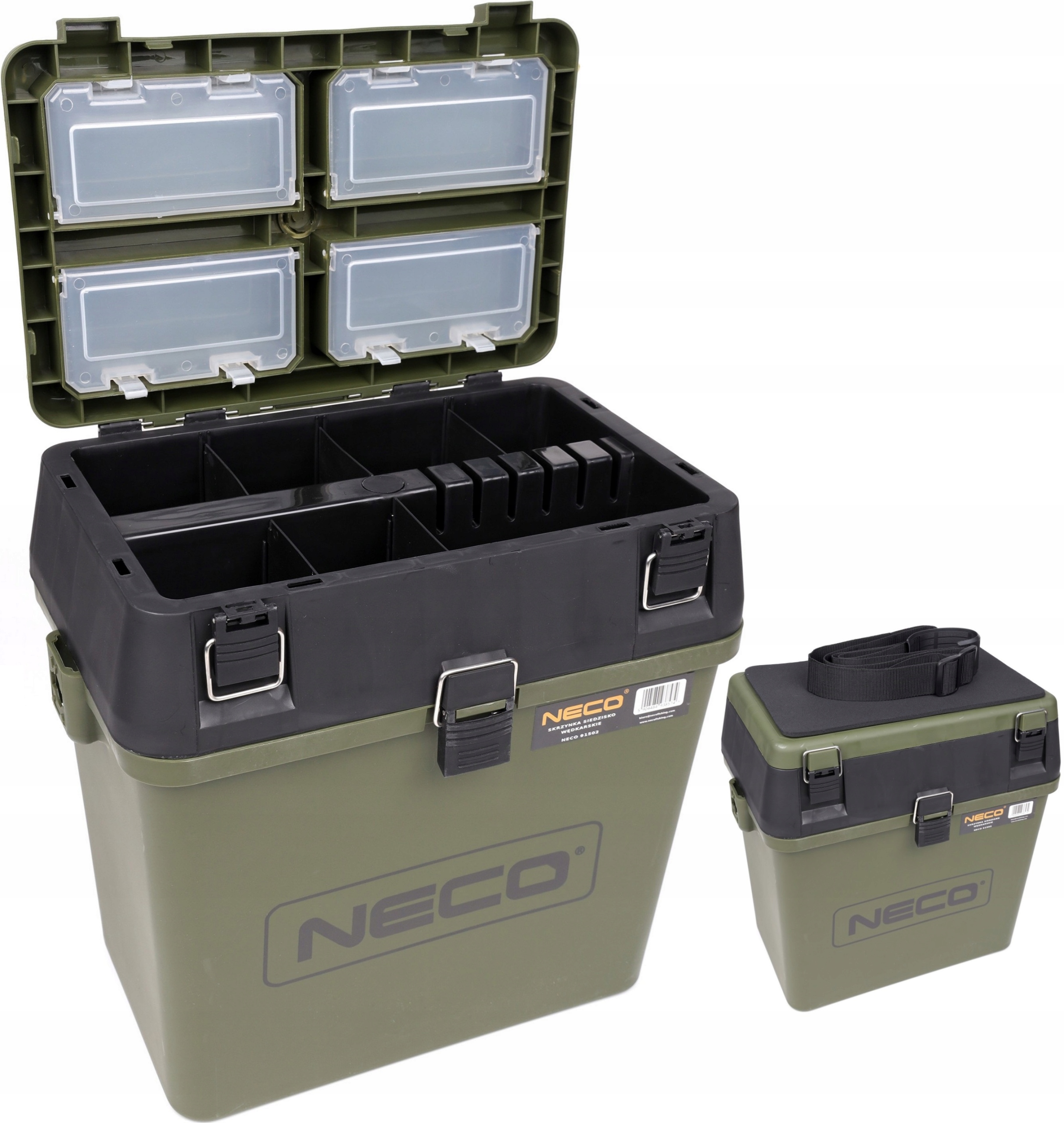 Skrzynka Wędkarska Siedzisko Kosz Wędkarski Neco
